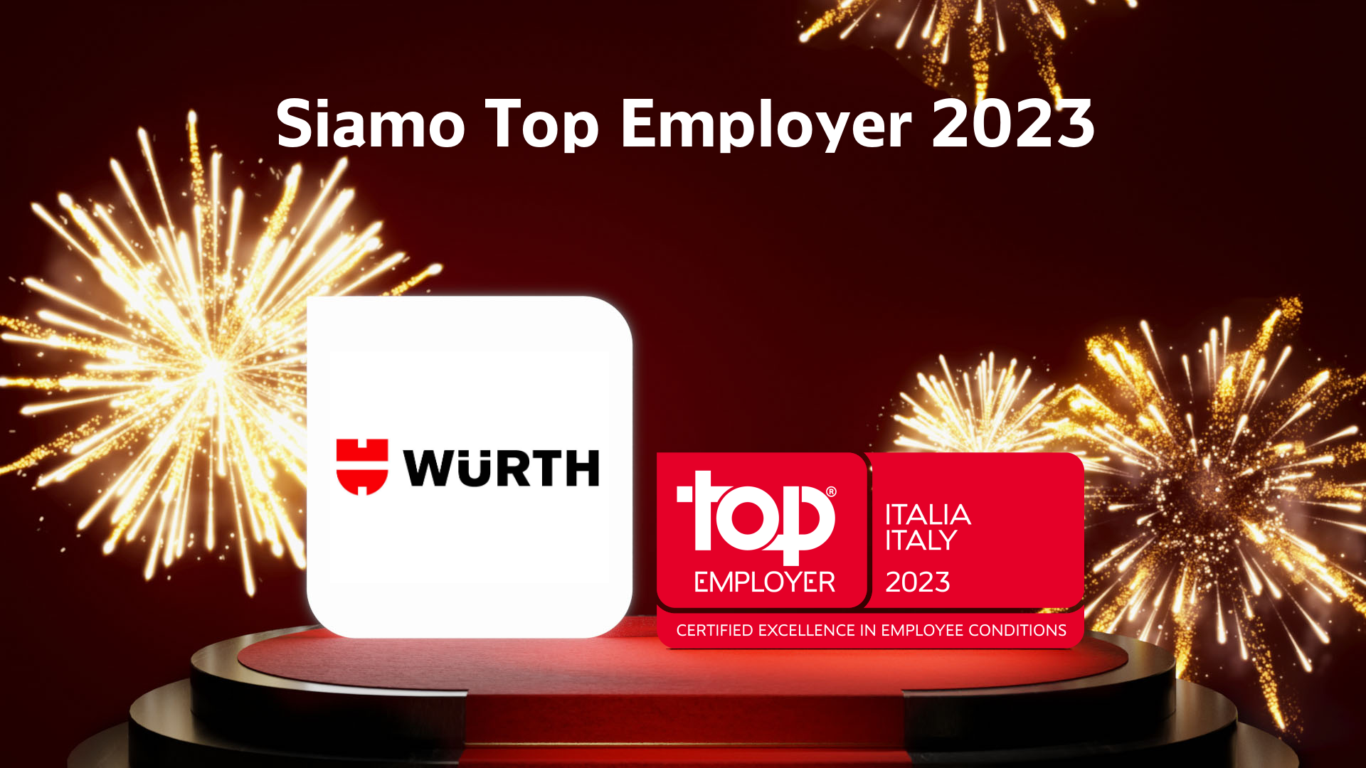 Featured image for “Würth si certifica TOP EMPLOYER ITALIA anche per il 2023!”