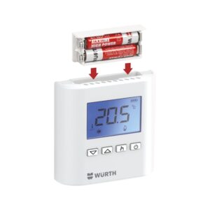 Termostato ambiente digitale batteria