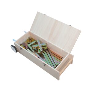 Svolgitore per flessibile con carrello in legno