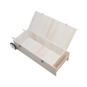 Carrello in legno per svolgitore per flessibile